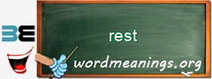 WordMeaning blackboard for rest